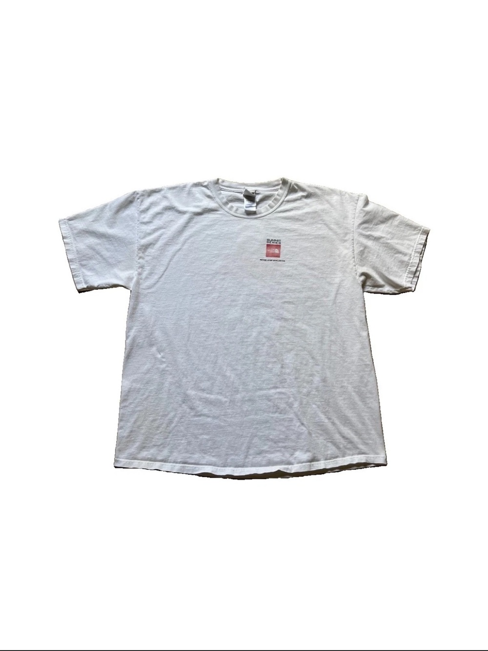 VTG The North Face TNF Summit Series White Graphic T Shirt Size Large 90s